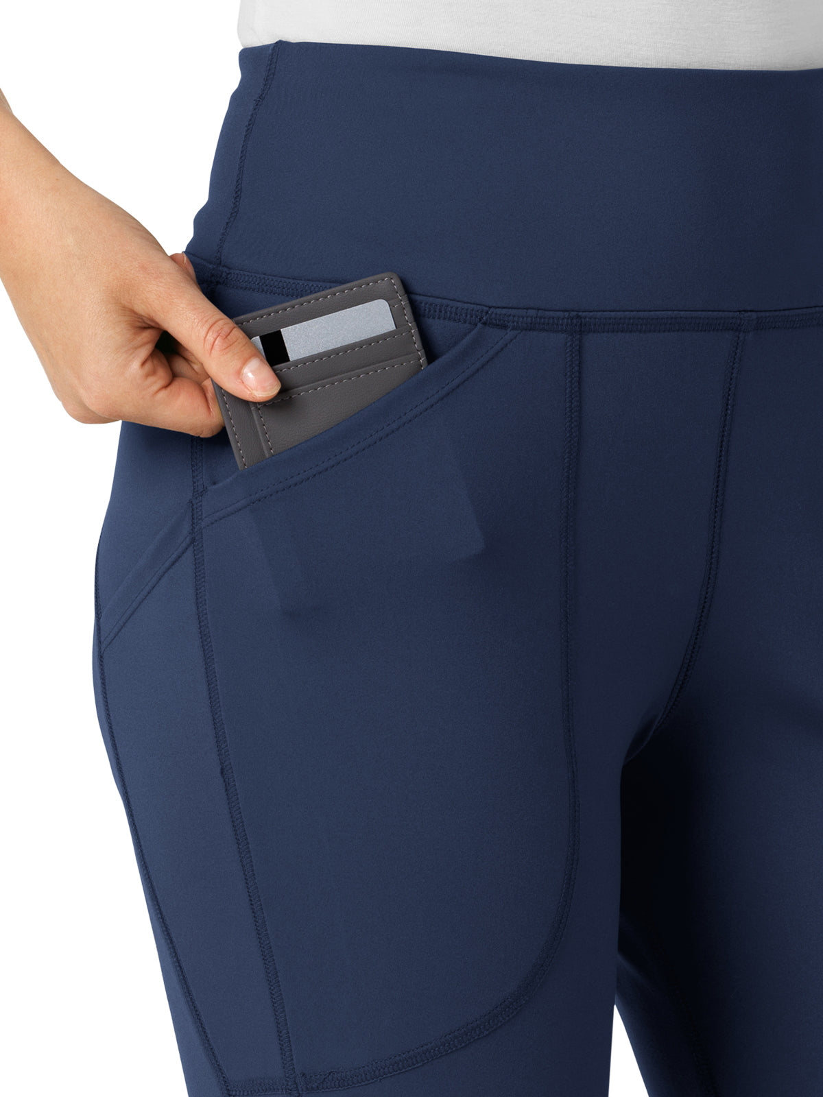 Women's Five-Pocket Yoga Scrub Pant - 5459 - Navy