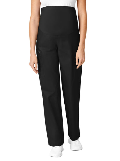 Women's Three-Pocket Maternity Cargo Pant - 545 - Black