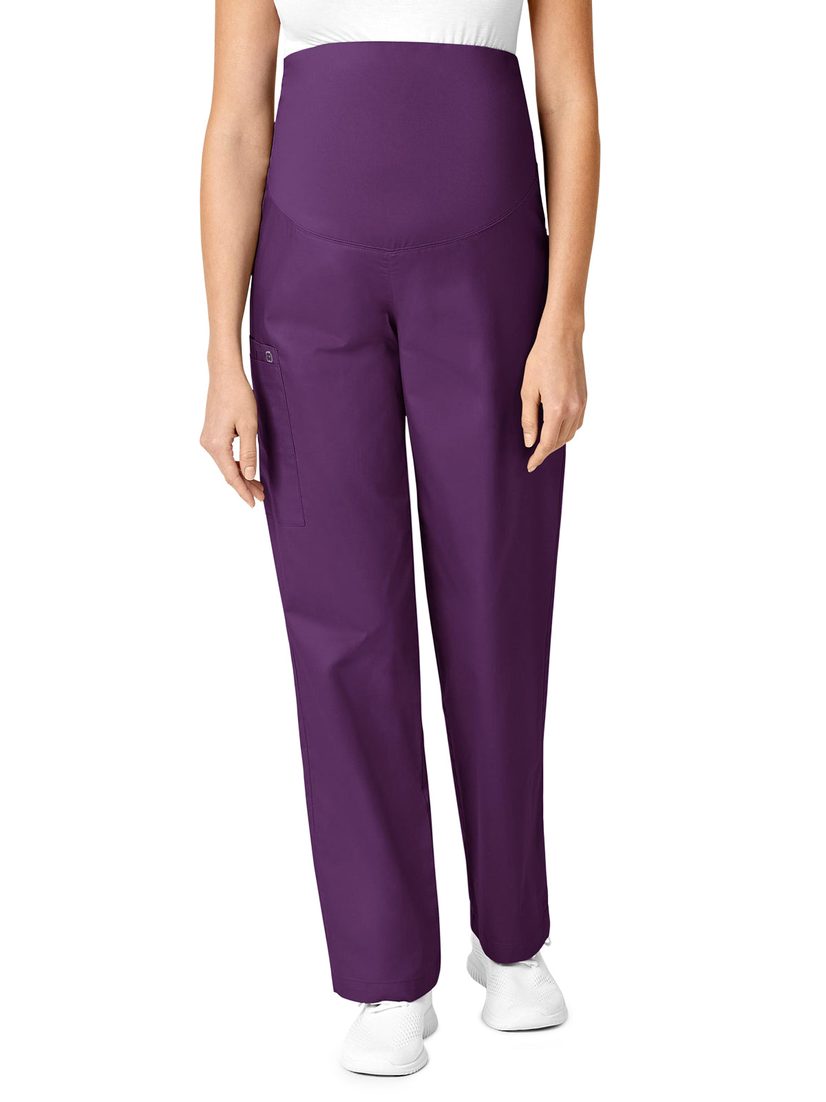 Women's Three-Pocket Maternity Cargo Pant - 545 - Eggplant