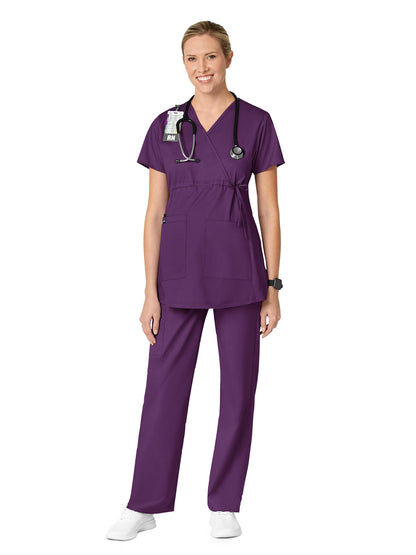 Women's Three-Pocket Maternity Cargo Pant - 545 - Eggplant