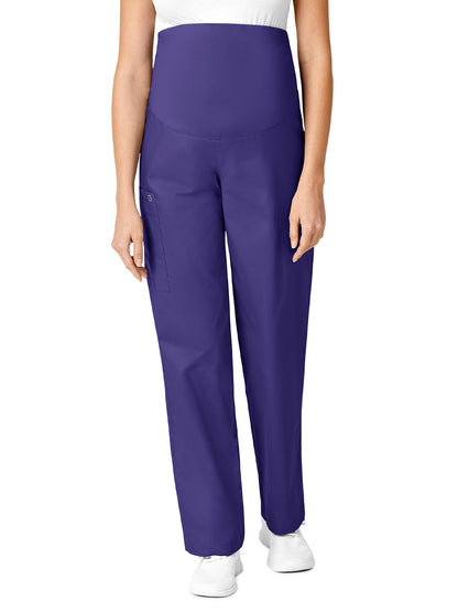 Women's Three-Pocket Maternity Cargo Pant - 545 - Grape