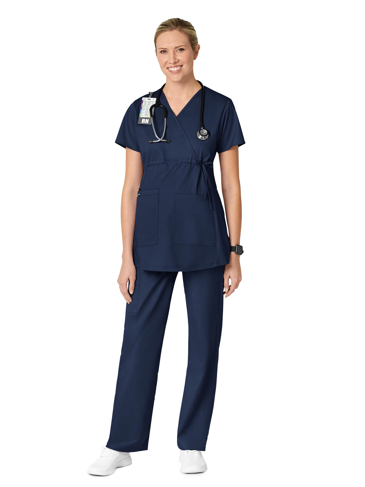 Women's Three-Pocket Maternity Cargo Pant - 545 - Navy