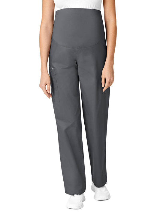 Women's Three-Pocket Maternity Cargo Pant - 545 - Pewter