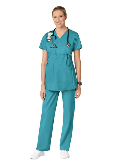 Women's Three-Pocket Maternity Cargo Pant - 545 - Teal