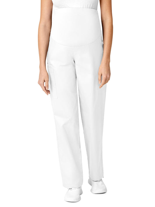 Women's Three-Pocket Maternity Cargo Pant - 545 - White