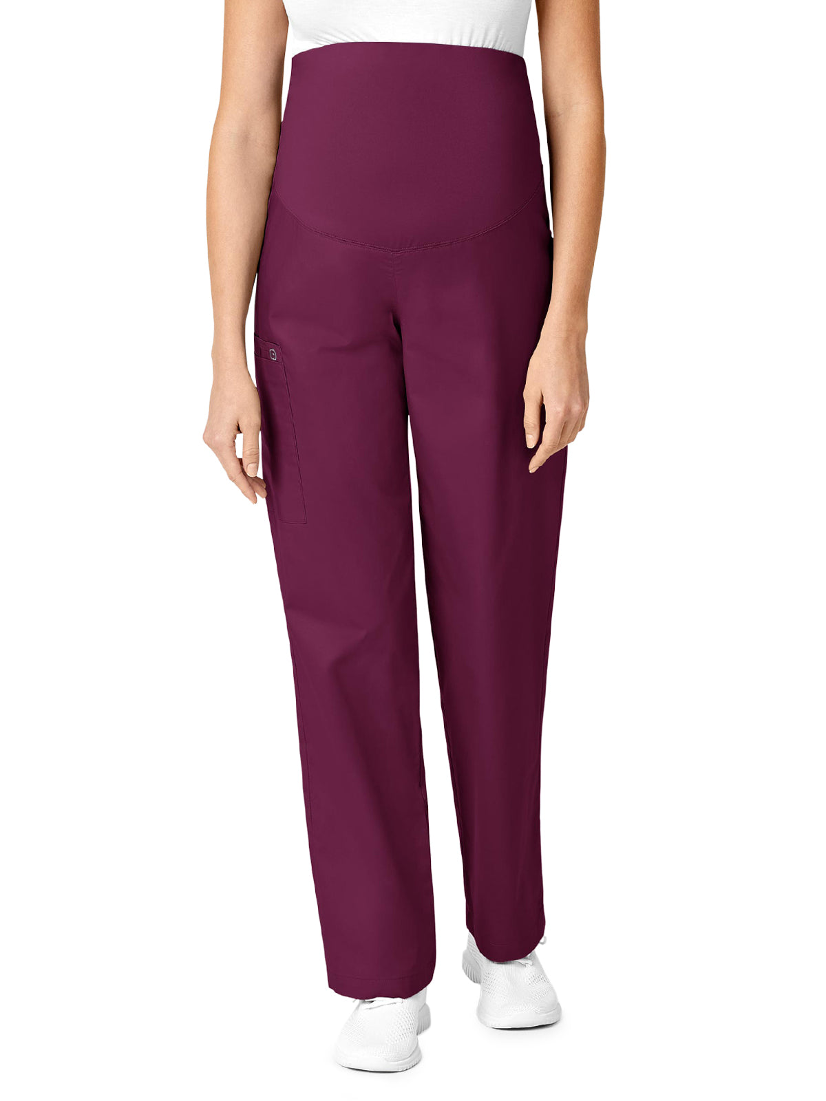 Women's Three-Pocket Maternity Cargo Pant - 545 - Wine