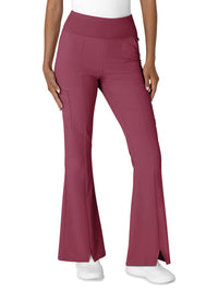 Women's Seven-Pocket Front Slit Flare Pant - 5534 - Carnation