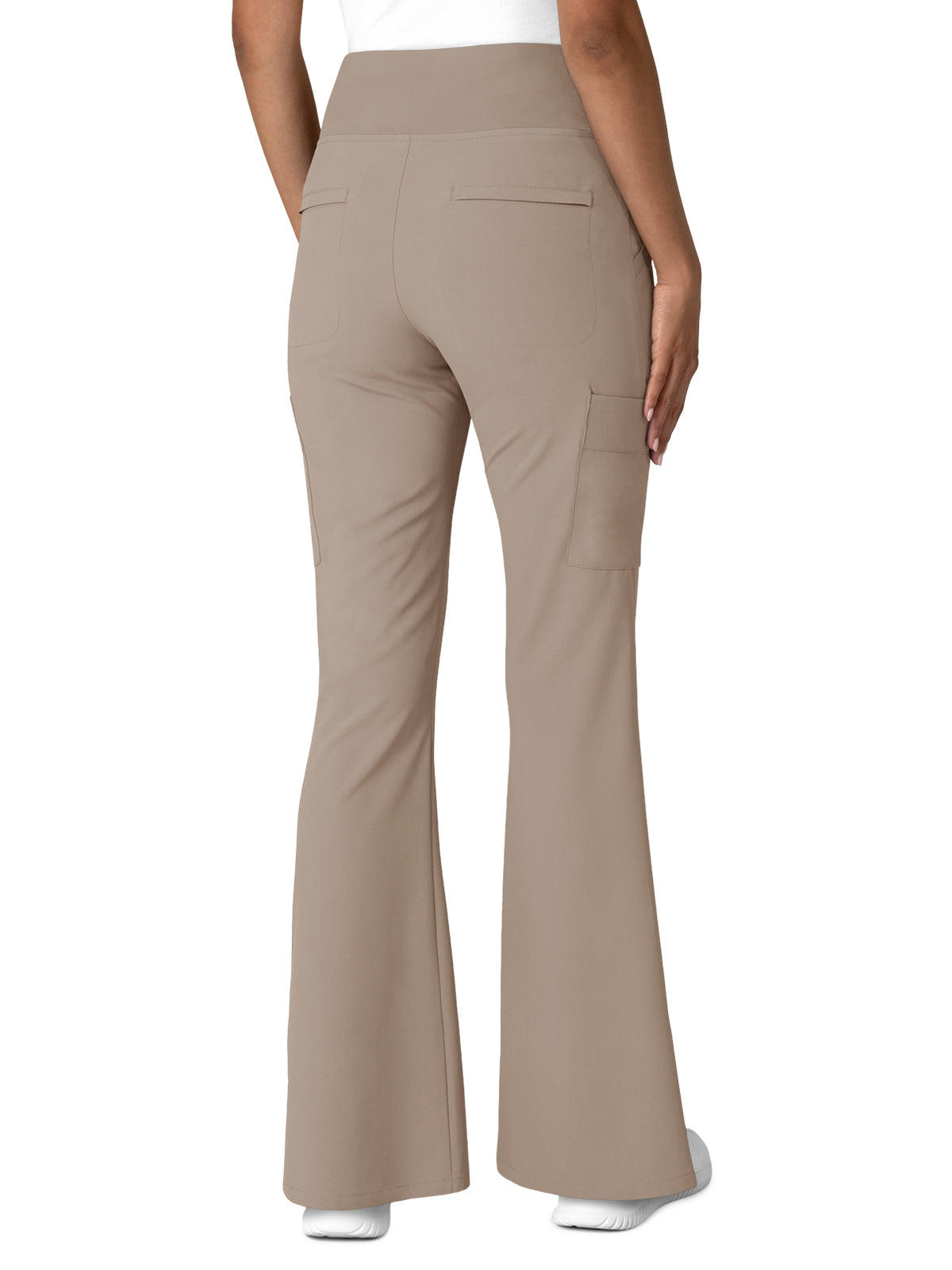 Women's Seven-Pocket Front Slit Flare Scrub Pant - 5534 - Haze