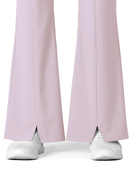 Women's Seven-Pocket Front Slit Flare Scrub Pant - 5534 - Pastel Lilac