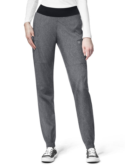 Women's Eight-Pocket Comfort Waist Pant - 5555 - Charcoal Heather