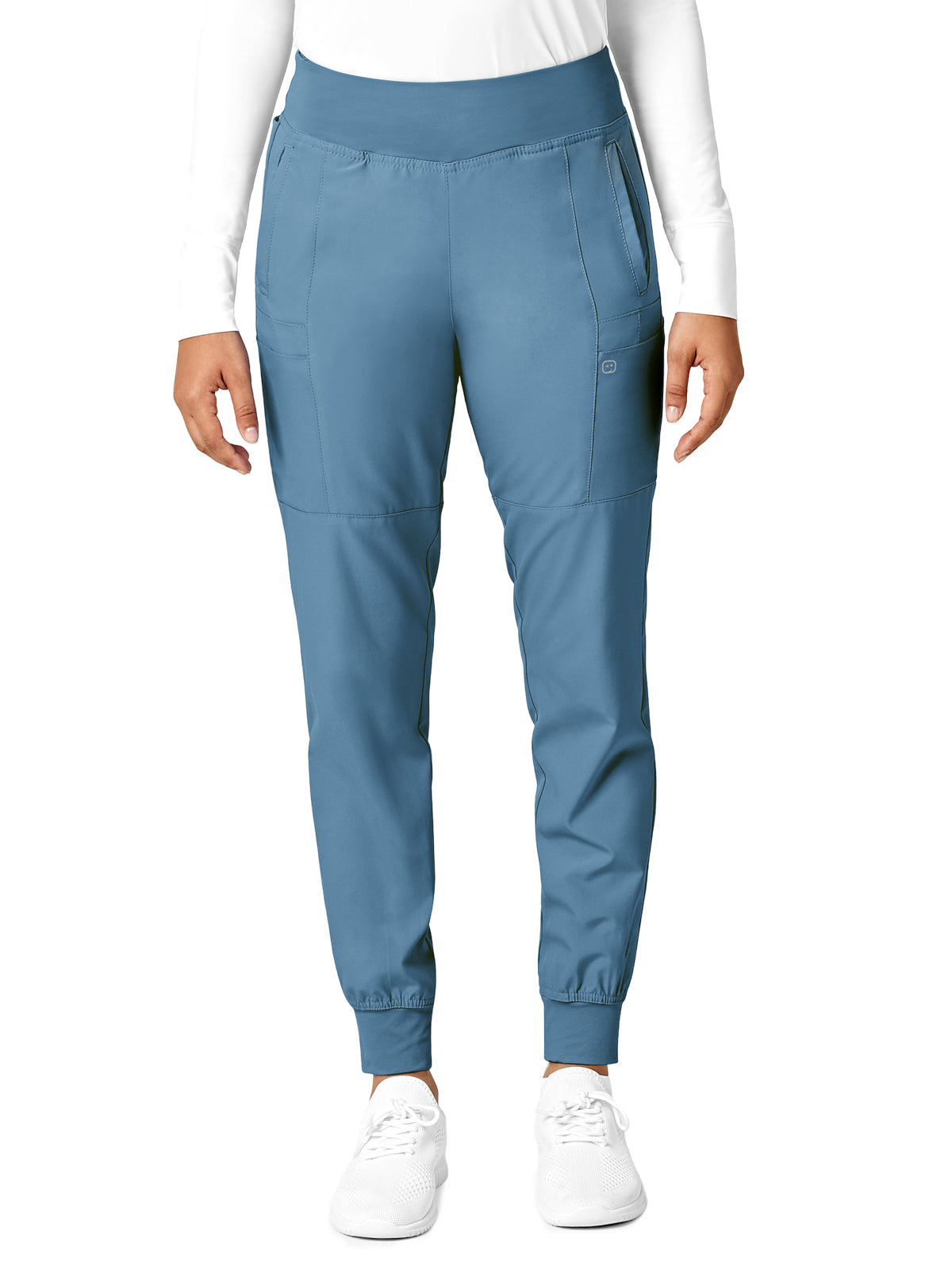 Women's Eight-Pocket Comfort Waist Pant - 5555 - Pacific Blue