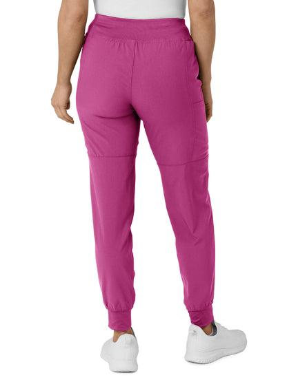 Women's Eight-Pocket Comfort Waist Pant - 5555 - Raspberry