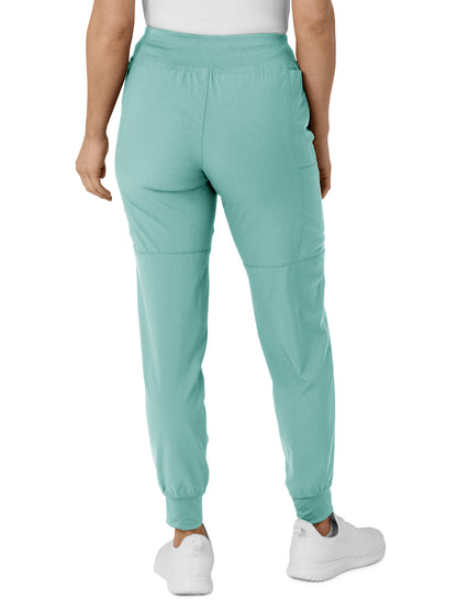 Women's Eight-Pocket Comfort Waist Pant - 5555 - Turquoise