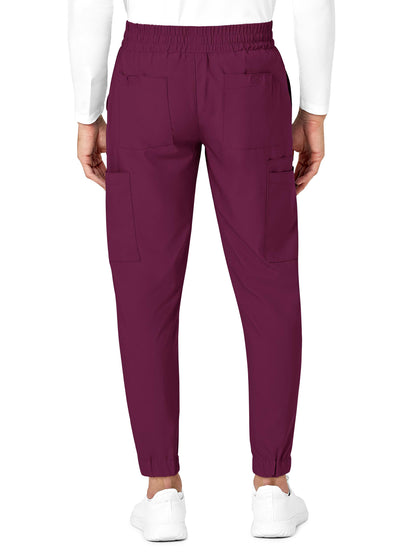 Men's Eight-Pocket Cargo Jogger Pant - 5655 - Wine