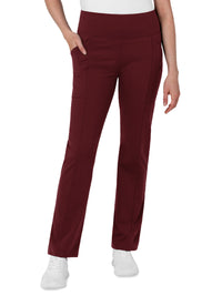 Women's Three-Pocket Straight Leg Scrub Legging - 5659 - Burgundy