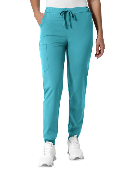 Women's Five-Pocket Jogger Scrub Pant - 5780 - Teal Blue