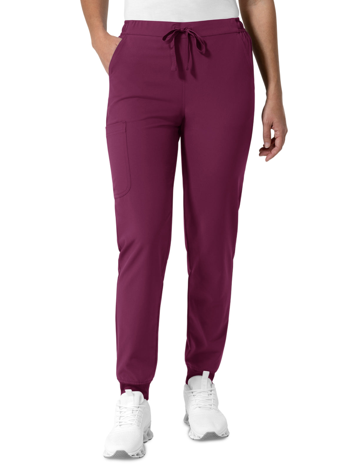 Women's Five-Pocket Jogger Scrub Pant - 5780 - Wine