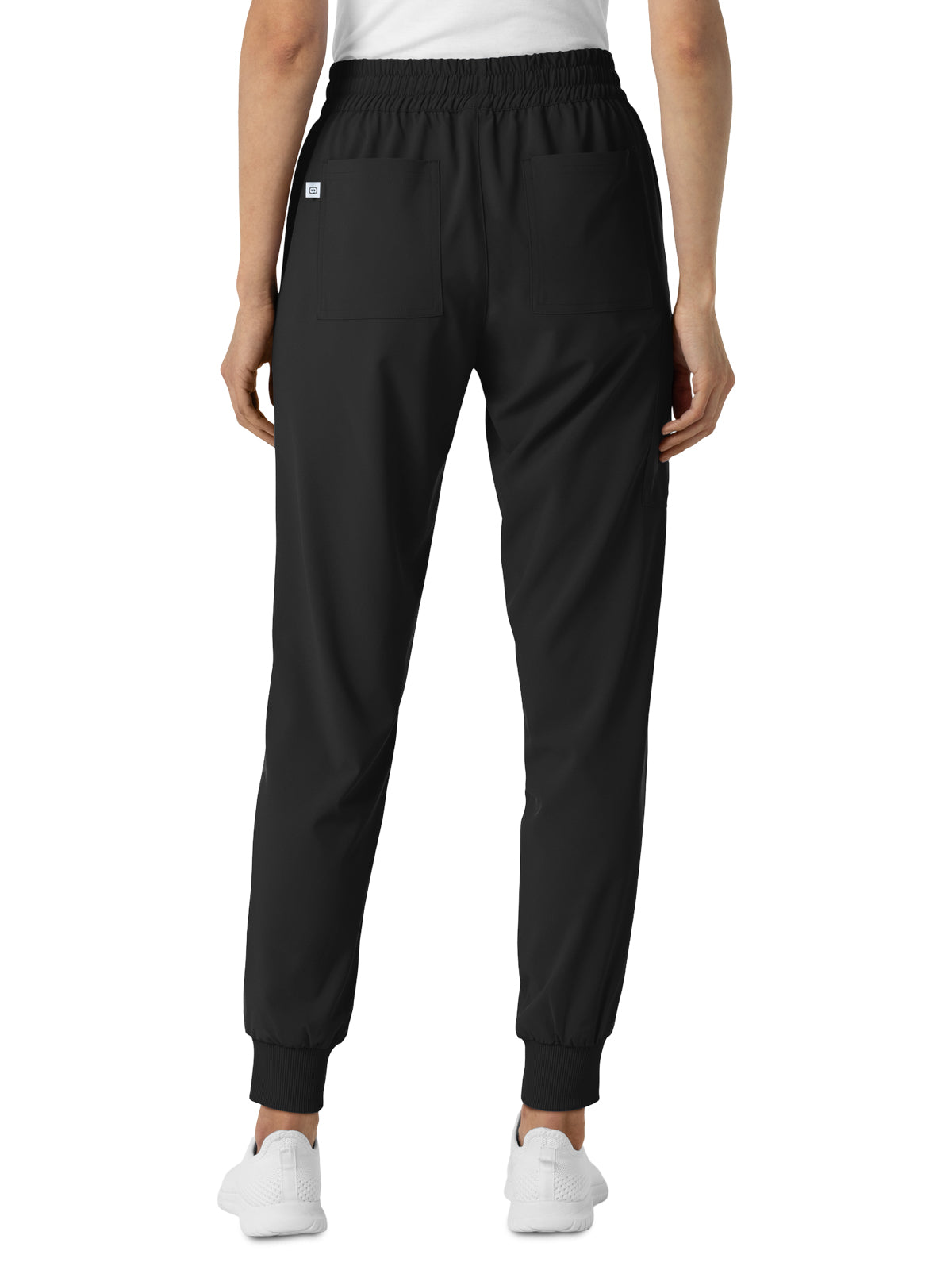 Women's Six-Pocket Jogger Scrub Pant - 5934 - Black