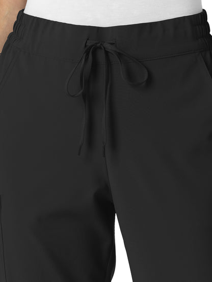 Women's Six-Pocket Jogger Scrub Pant - 5934 - Black