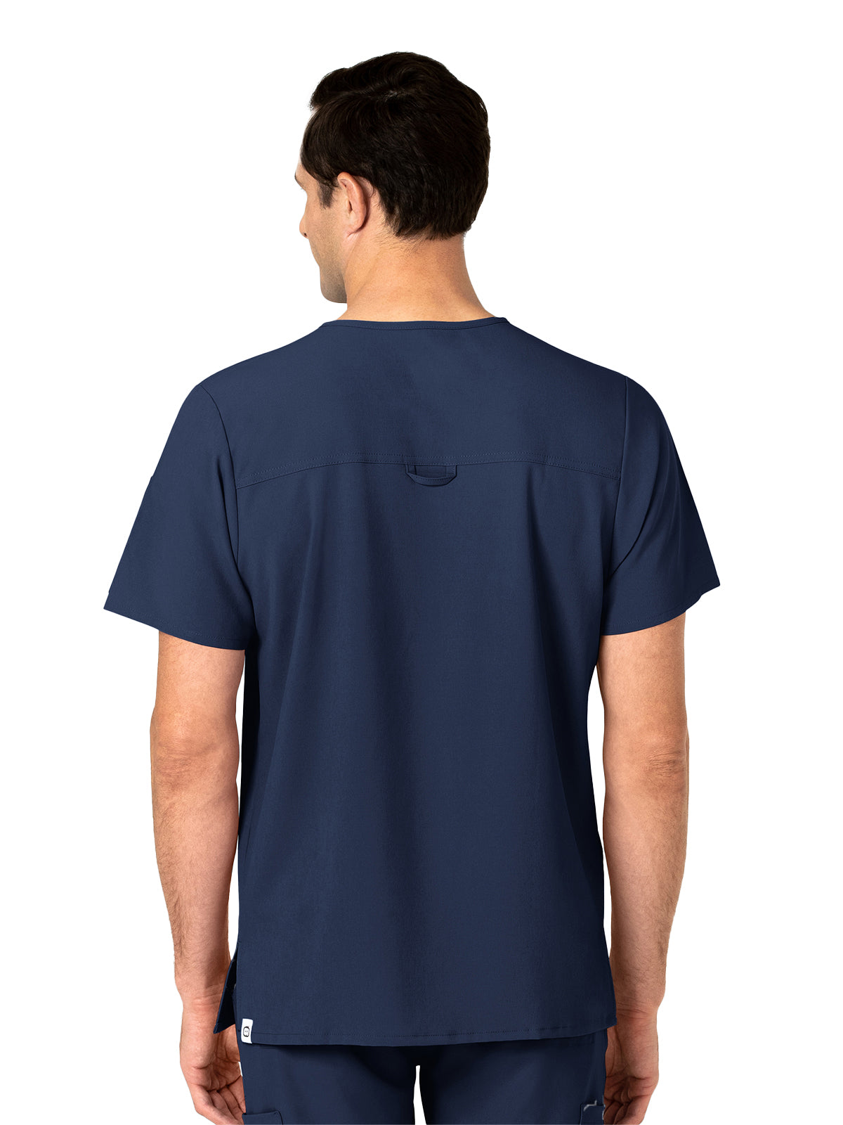 Men's Three-Pocket Ez Zip V-Neck Top - 6034 - Navy