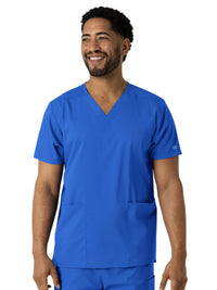 Unisex Three-Pocket V-Neck Top - 6051 - Royal