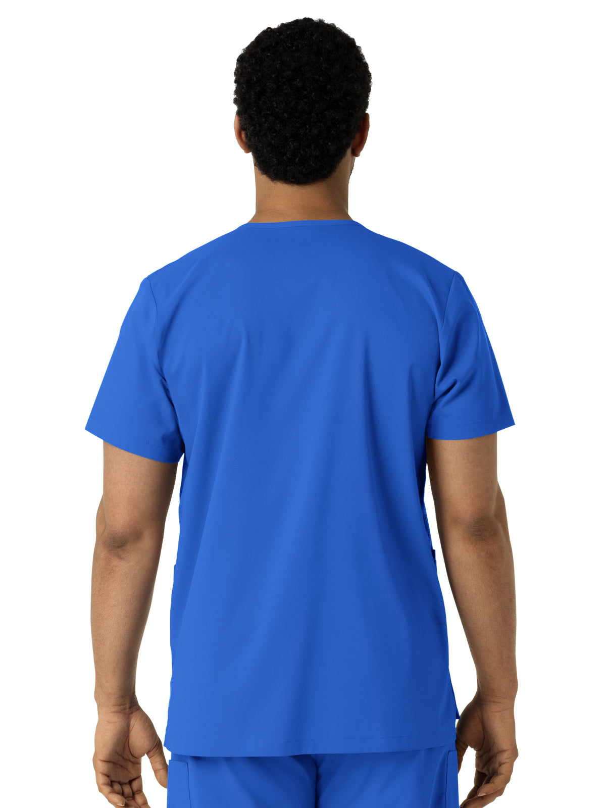 Unisex Three-Pocket V-Neck Scrub Top - 6051 - Royal