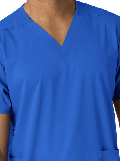 Unisex Three-Pocket V-Neck Scrub Top - 6051 - Royal