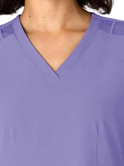 Women's Flex-n-Reach Side Panel V-Neck Scrub Top - 6145 - Iris Purple