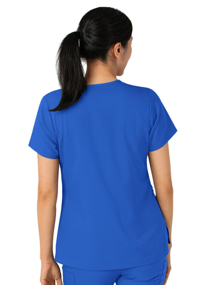 Women's Two-Pocket Tuck-In V-Neck Top - 6151 - Royal