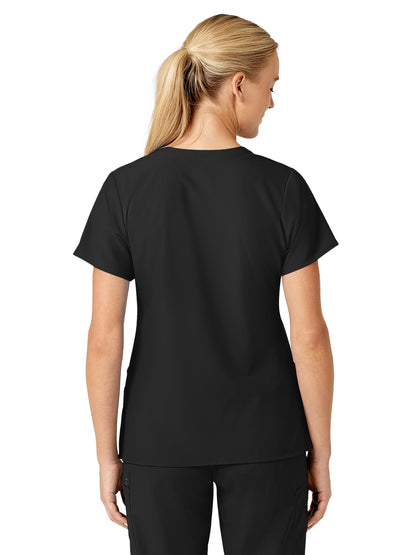 Women's Five-Pocket V-Neck Top - 6155 - Black