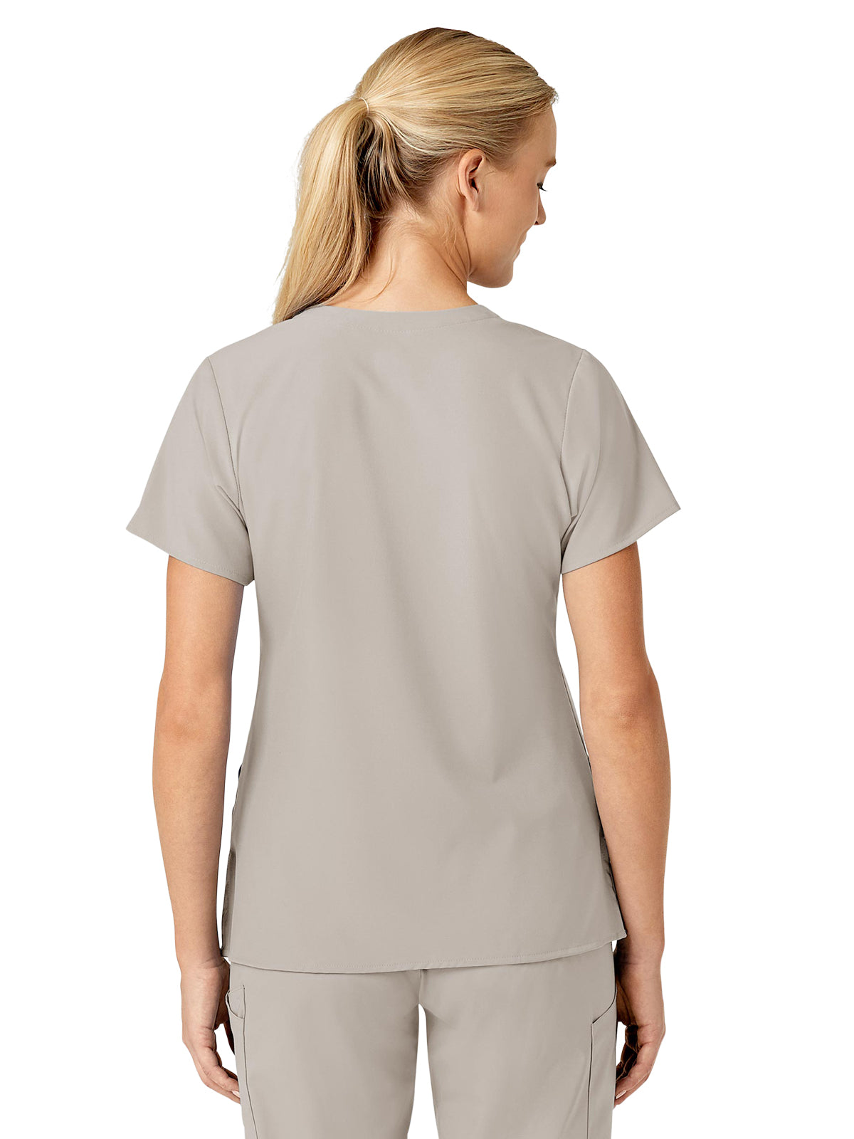 Women's Five-Pocket V-Neck Top - 6155 - Cloud