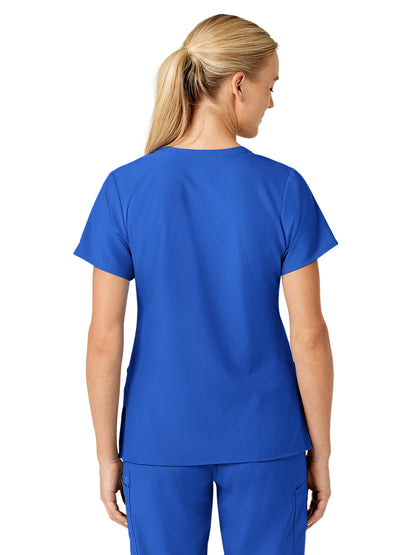 Women's Five-Pocket V-Neck Top - 6155 - Royal