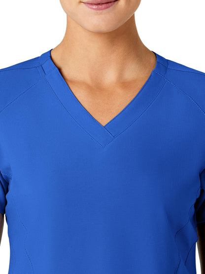 Women's Five-Pocket V-Neck Top - 6155 - Royal