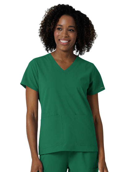 Women's Three-Pocket V-Neck Scrub Top - 6180 - Hunter