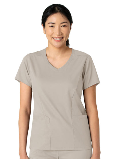 Women's 2-Pocket V-Neck Top - 6251 - Cloud