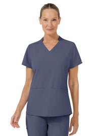 Women's Two-Pocket Align V-Neck Scrub Top - 6270 - Slate Blue