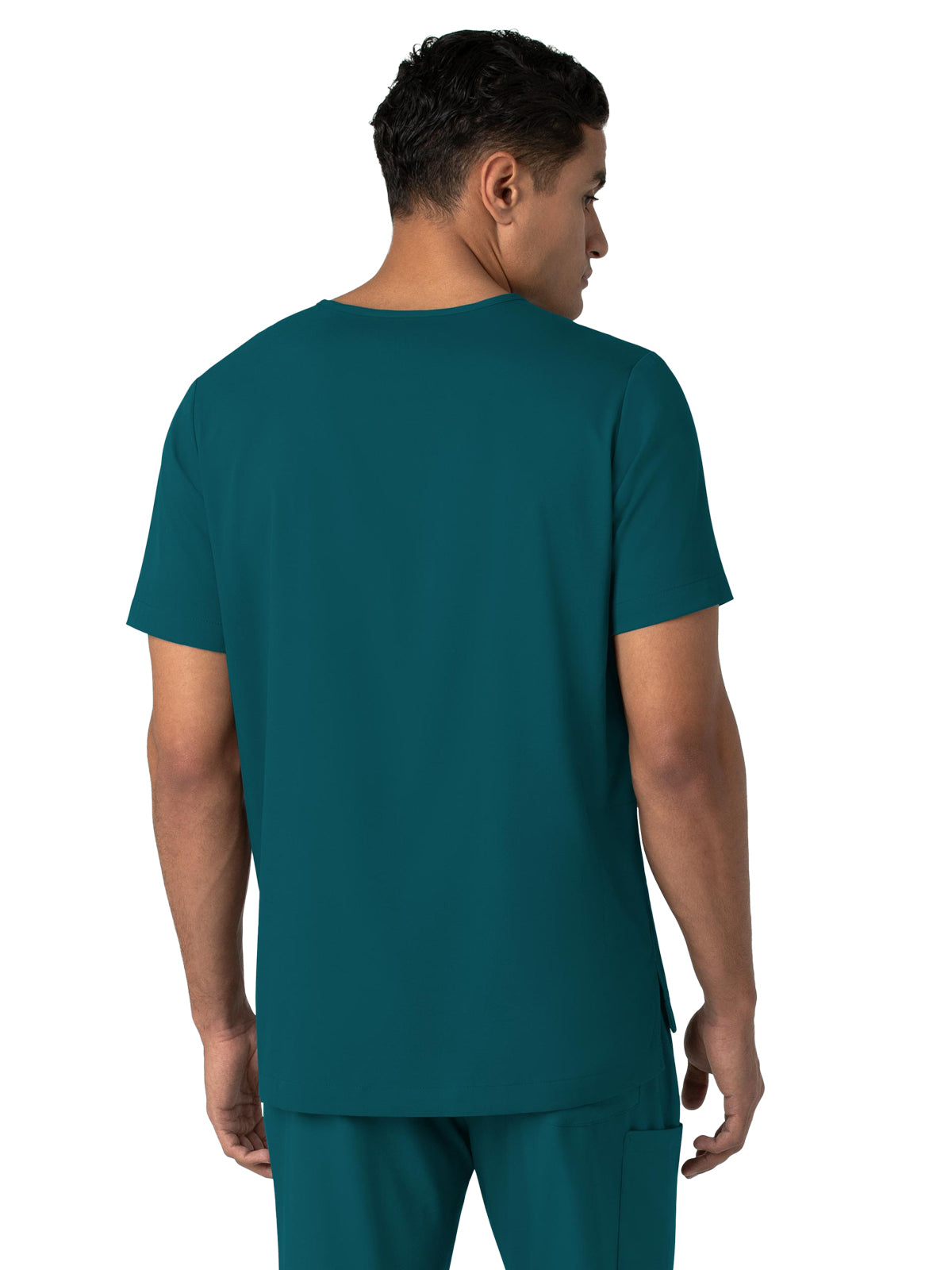 Men's Four-Pocket V-Neck Top - 6351 - Caribbean