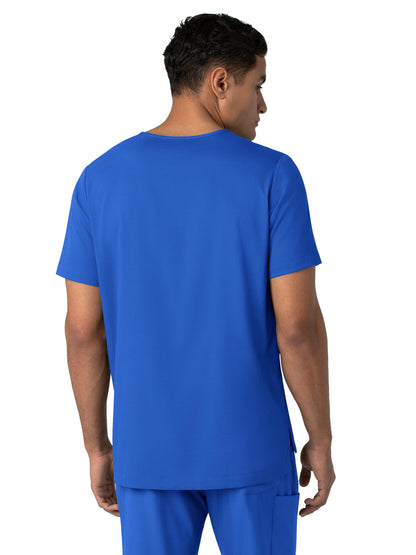 Men's Four-Pocket V-Neck Top - 6351 - Royal