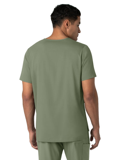 Men's Four-Pocket V-Neck Top - 6351 - Sage