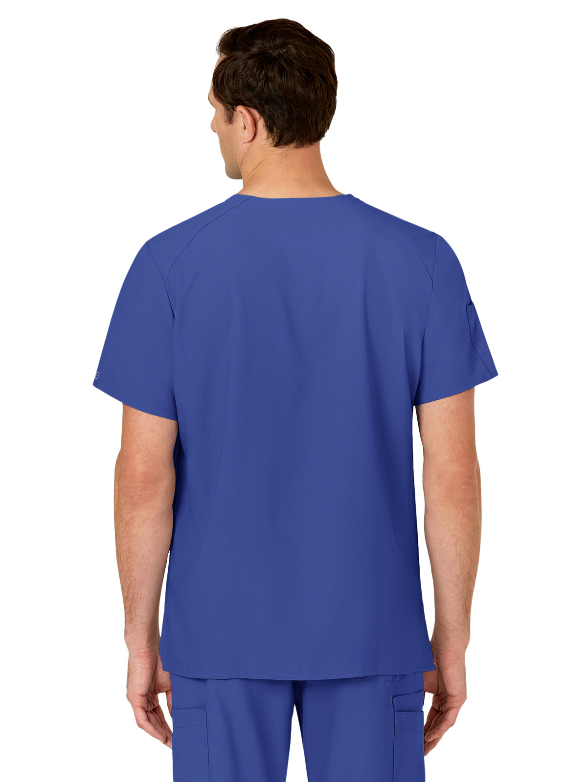 Men's Six-Pocket V-Neck Top - 6355 - Galaxy Blue