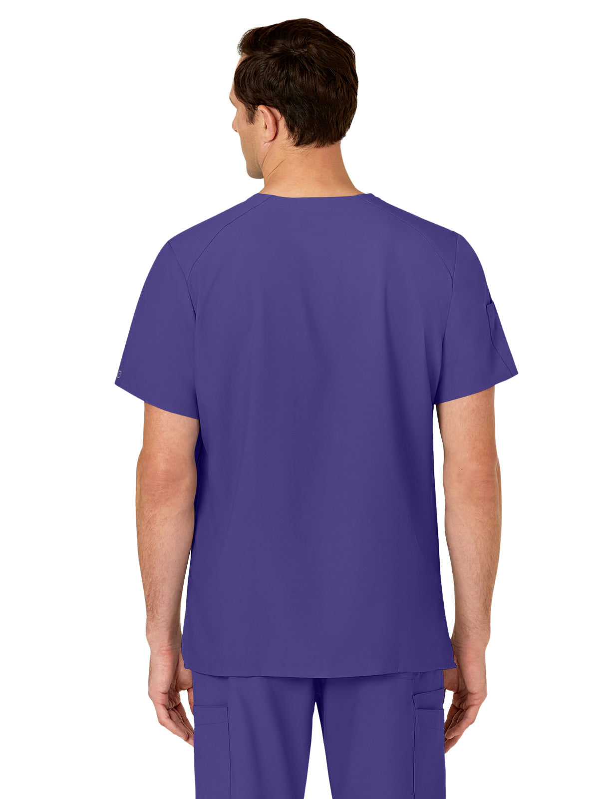 Men's Six-Pocket V-Neck Top - 6355 - Grape