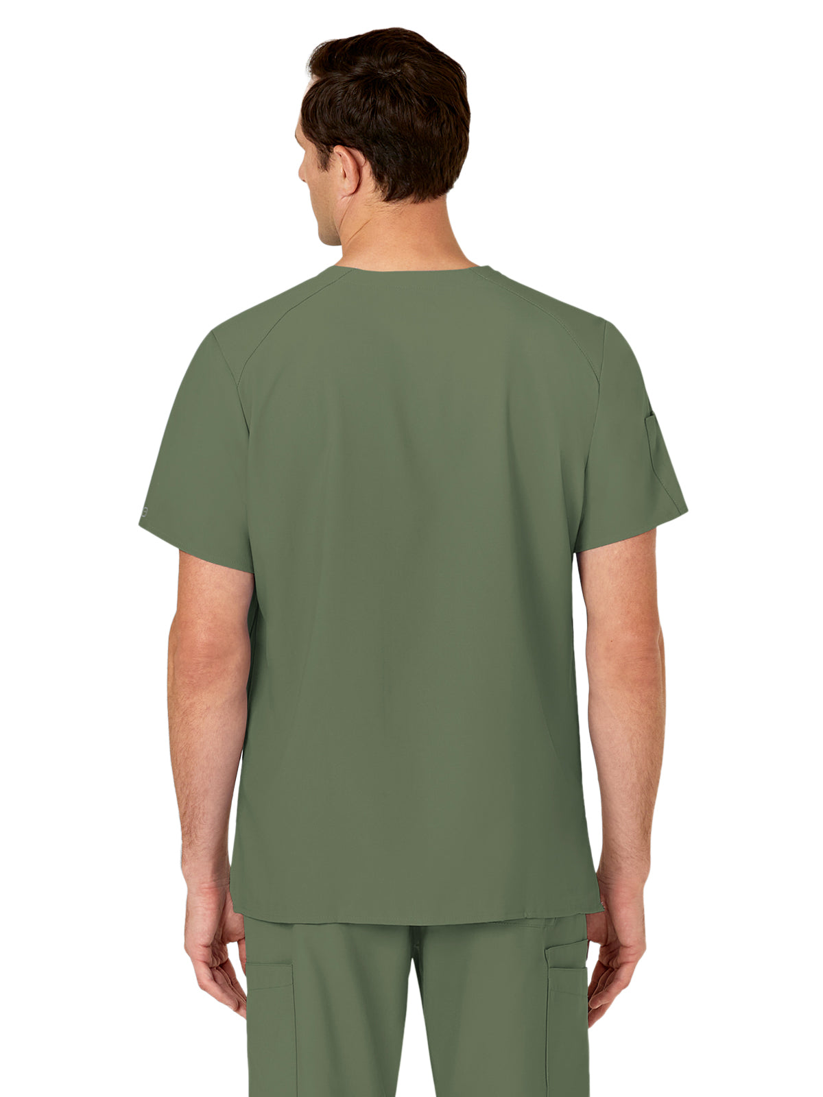 Men's V-Neck Top - 6355 - Olive