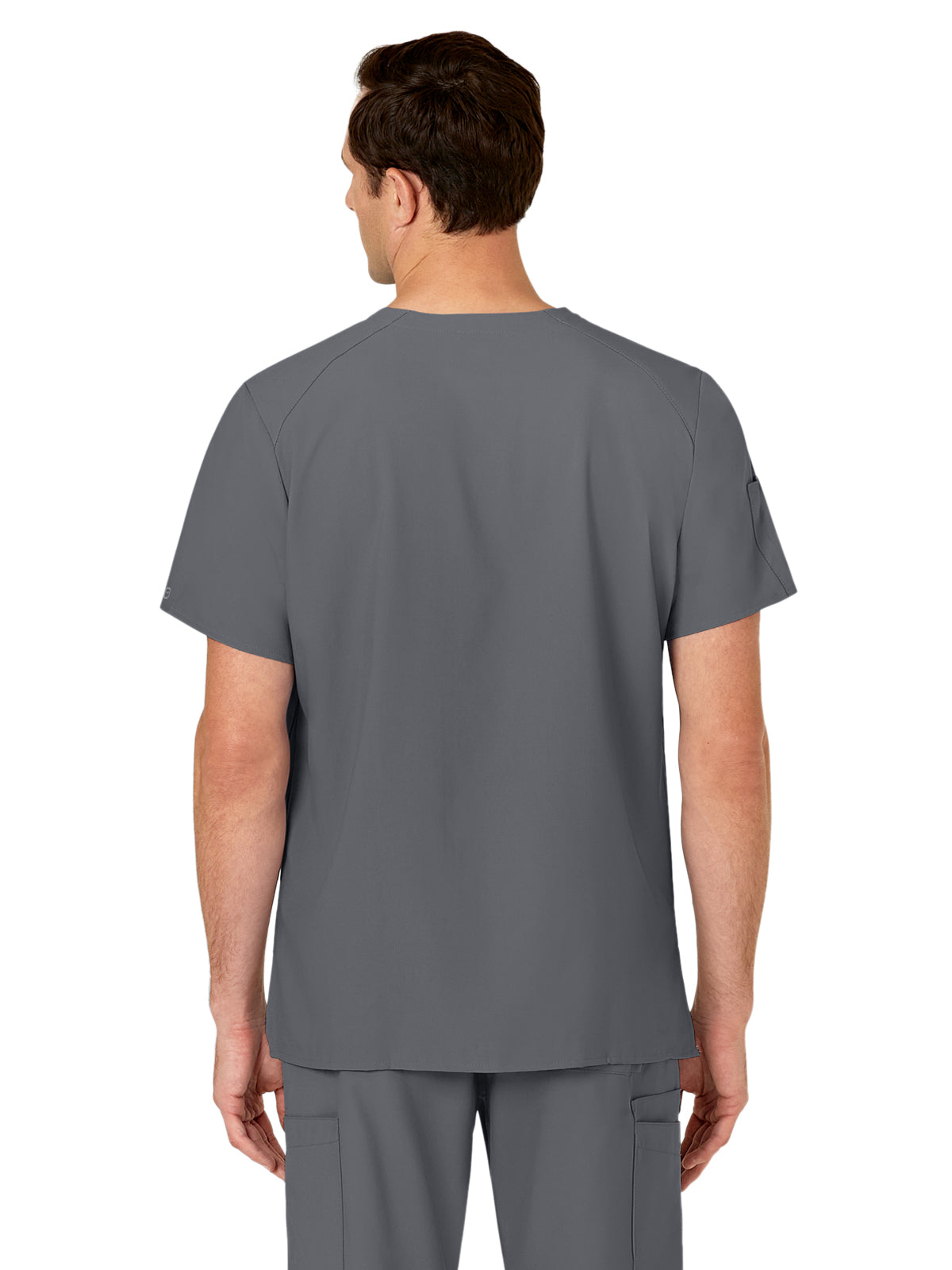 Men's Six-Pocket V-Neck Top - 6355 - Pewter