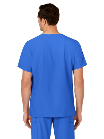 Men's Six-Pocket V-Neck Top - 6355 - Royal