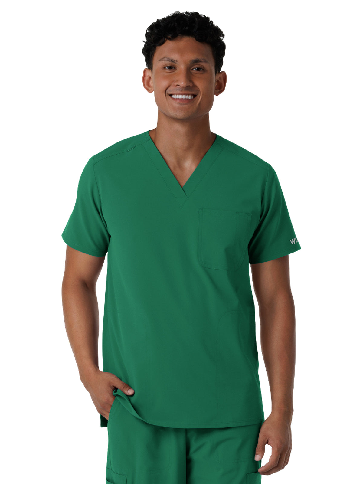 Men's Three-Pocket V-Neck Scrub Top - 6380 - Hunter