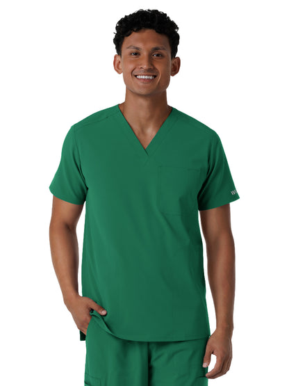 Men's Three-Pocket V-Neck Scrub Top - 6380 - Hunter