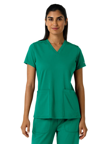 Women's Two-Pocket V-Neck Scrub Top - 6559 - Bahama Breeze