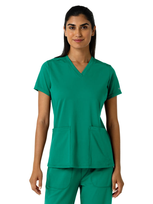 Women's Two-Pocket V-Neck Scrub Top - 6559 - Bahama Breeze