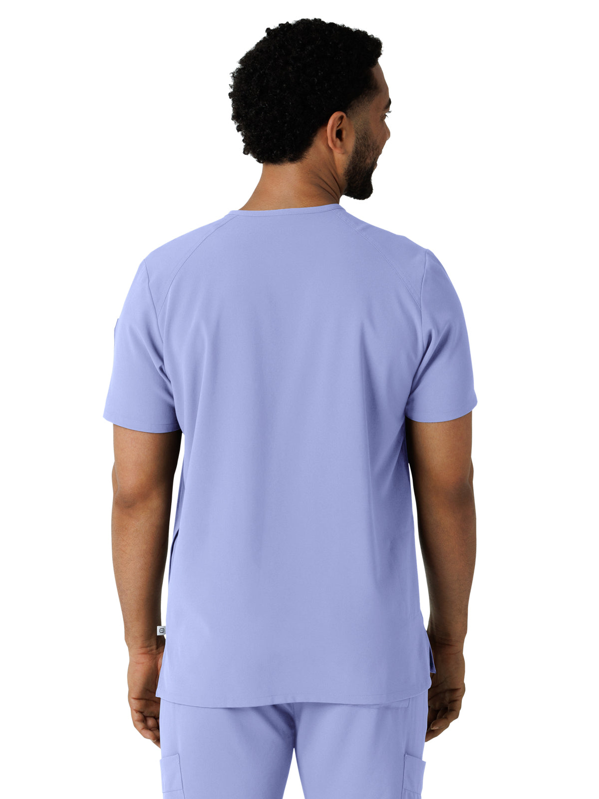 Men's V-Neck 5-Pocket Scrub Top - 6834 - Ceil Blue