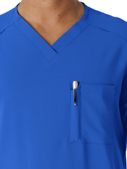 Men's V-Neck 5-Pocket Scrub Top - 6834 - Royal